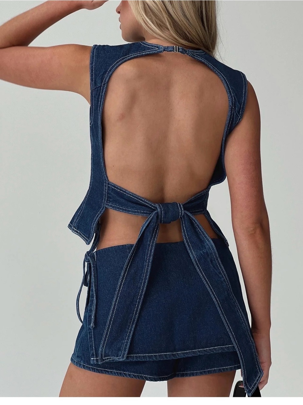 Lioness Dark Blue Denim Countryside Top